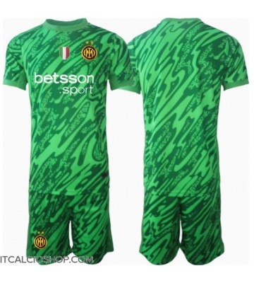 Inter Milan Portiere Prima Maglia Bambino 2024-25 Manica Corta (+ Pantaloni corti)